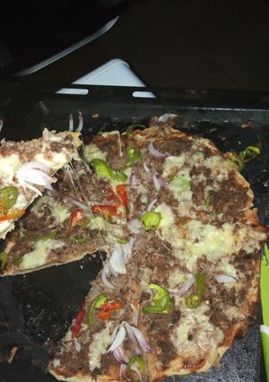 A picture of Homemade pizza.