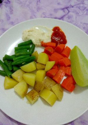 Foto resep Sayuran kukus menu diet ala ala 😉