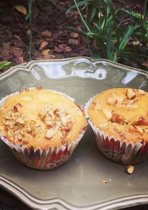 Una foto de Muffin de vainilla nuez