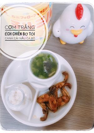 Hình của món Ếch chiên bơ tỏi.