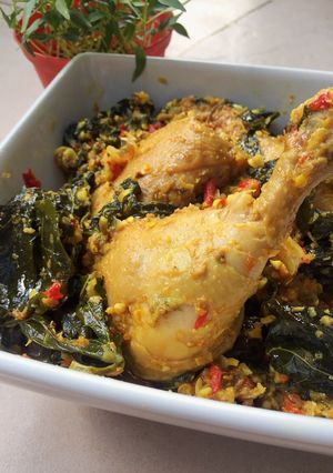 Foto resep Ayam Betutu Daun Singkong