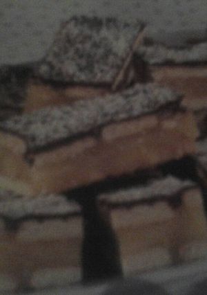 Almás szelet sütés nékül recept fotója