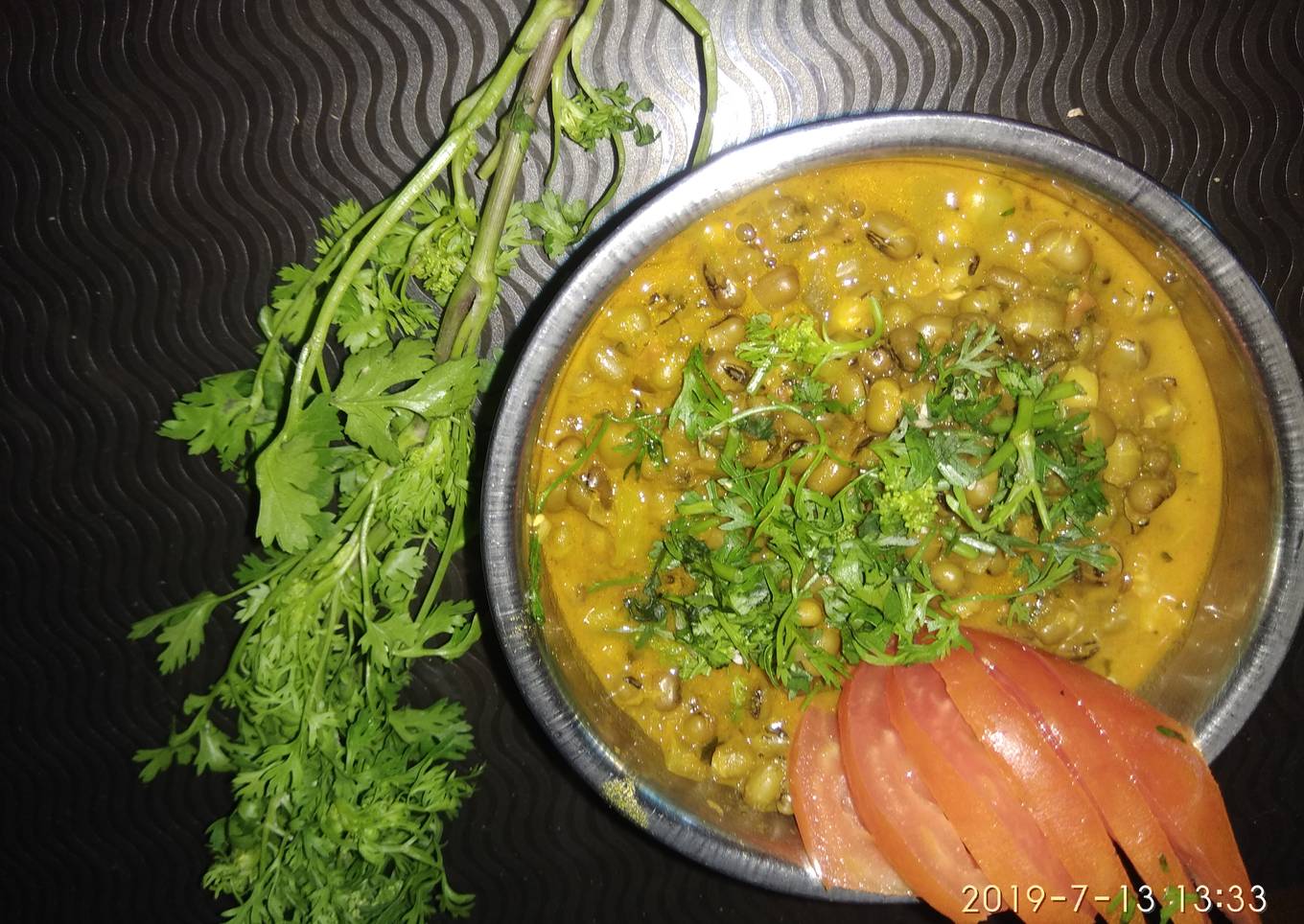 Green Moonga gravy dhabha style
