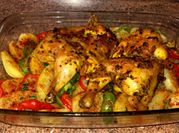 Una foto de comidas al horno