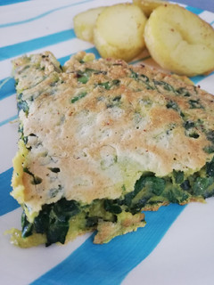 Una foto de Tortilla espinaca