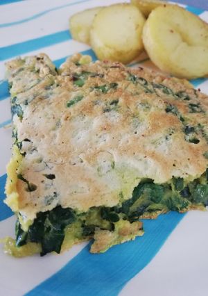 Una foto de Tortilla espinaca