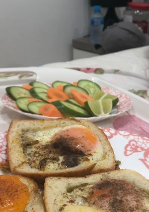 صورة لوصفة بيض بالتوست