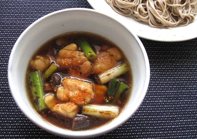 Recipe of Super Quick Homemade Soba Noodles With Chicken &amp; Shiitake Soup