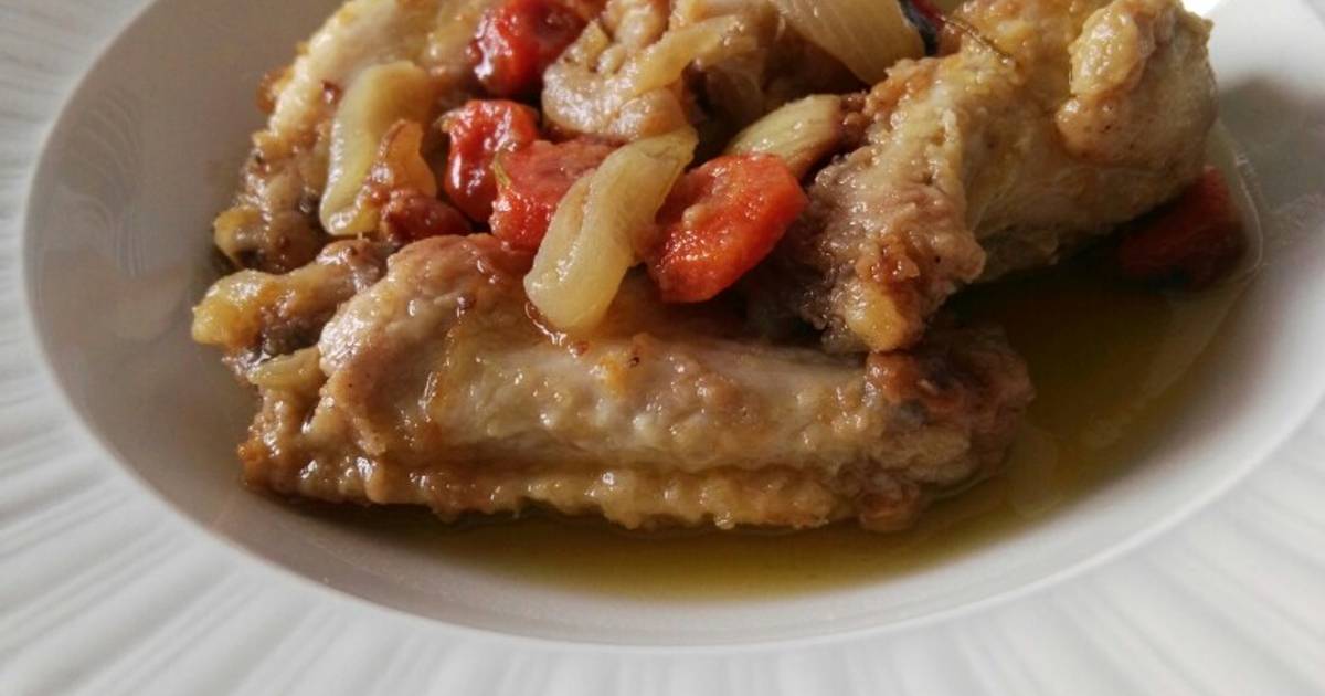 Alitas de pollo en escabeche Receta de hoy_cocina_lisson (Pilar) - Cookpad