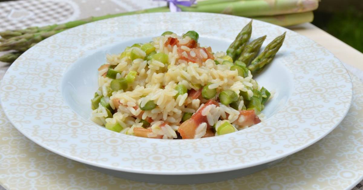 Ricetta Risotto agli asparagi e guanciale di Katia Cookpad