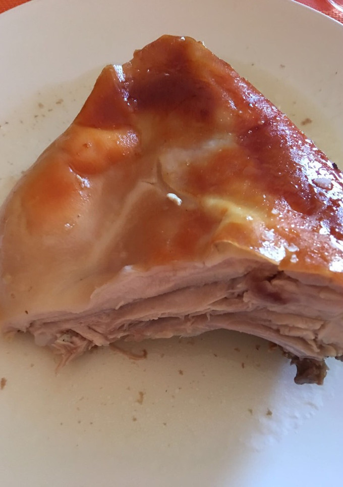 Una foto de Cochinillo asado