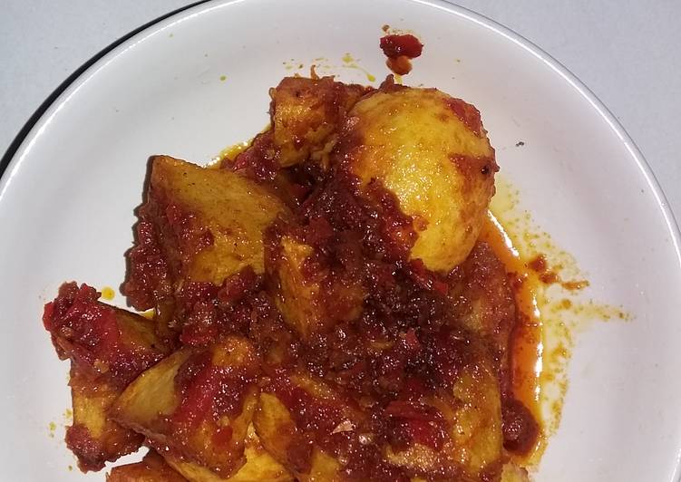 Cara Gampang Membuat Balado kentang telur, praktis!!! Anti Gagal