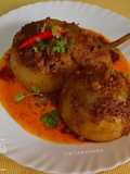 Bharwa Lauki / Achari Keema Stuffed Bottle gourd