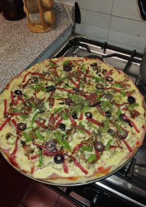 Una foto de Pizza casera