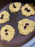 Galletitas sanas - de banana y avena con azúcar mascabo y mantequilla de maní 🍌 🥜