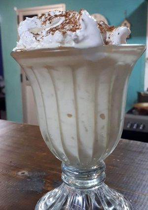 Una foto de Arroz con leche y merengue