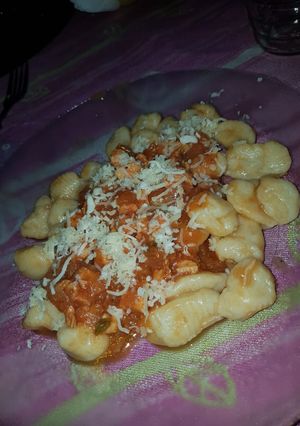 Una foto de Ñoquis de papa caseros 🤤