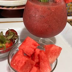 A picture of Watermelon strawberry smoothie.