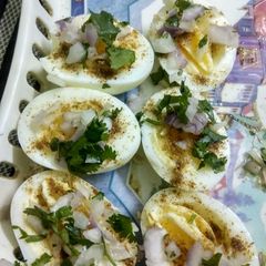A picture of Masaledaar Boiled Eggs.