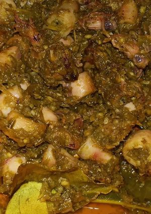Foto resep Cumi asin sambal ijo
