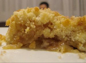 Una foto de Crumble de manzana