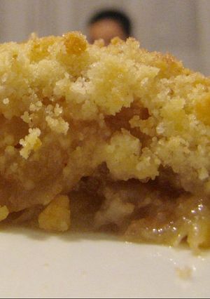 Una foto de Crumble de manzana