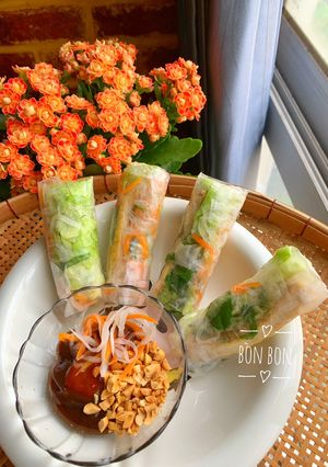 Hình của món Bò Bía Chay.