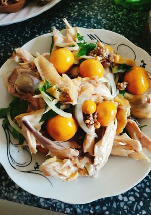Hình của món Bánh ướt lòng gà.