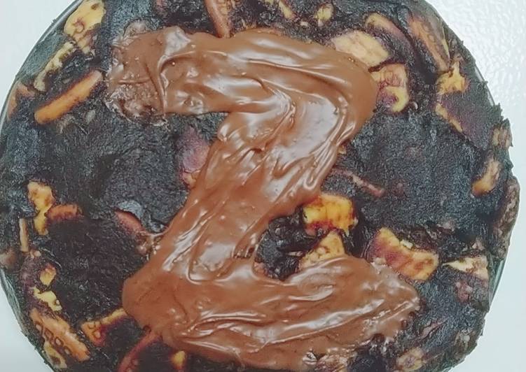 Plain Chocolate Biscuit Cold Cake Recipe