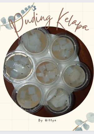 Foto resep Puding kelapa