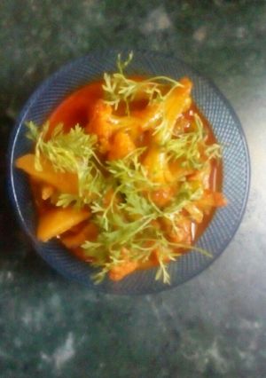 A picture of Cauliflower ki sabji.
