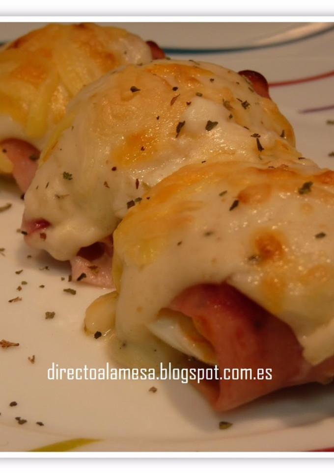 Una foto de Huevos gratinados
