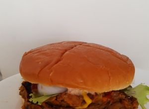 Una foto de Hamburguesa de lentejas ❤️✨