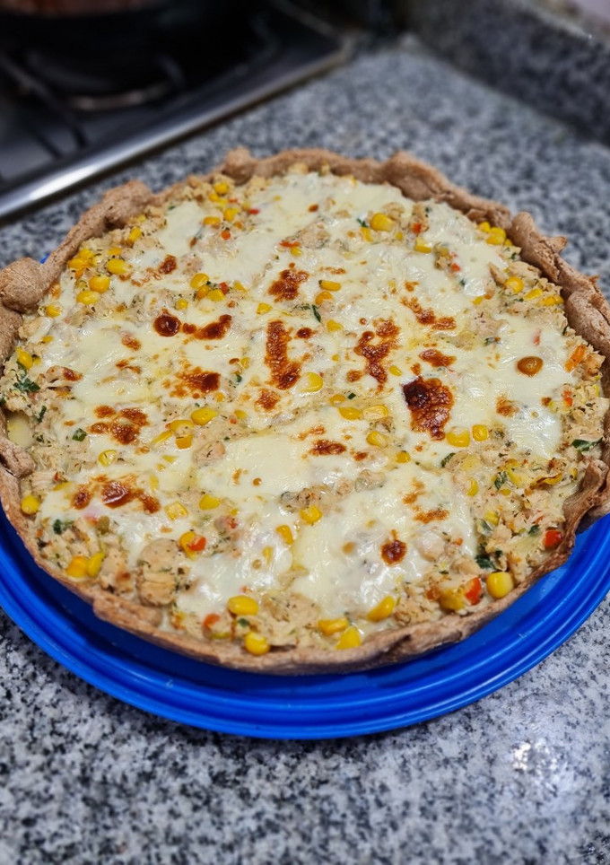 Una foto de Tarta integral de pollo