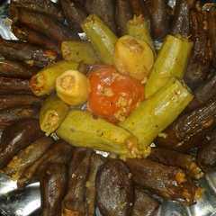 A picture of Mahshi (Stuffed Vegetables).