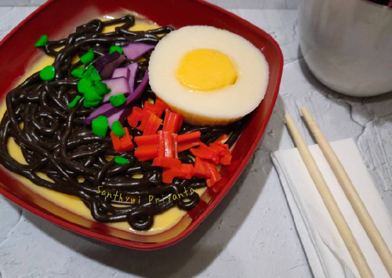 290. Mie Goreng Tinta Cumi (Replika Mie Goreng Cumi)