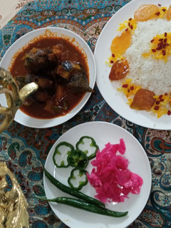 عکسی از دستور بادمجان شکم پر