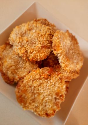 Una foto de Nuggets caseros en freidora de aire
