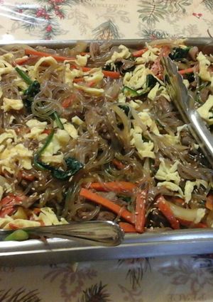 A picture of Japchae.