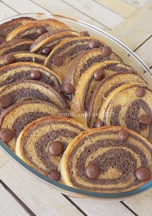 Foto resep Choco Banana Bread & Butter Pudding
