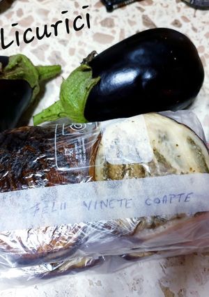 O poză a rețetei Felii de vinete coapte, pentru congelator.