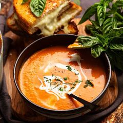 A picture of Smoky Roasted Tomato Soup.