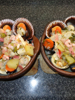 Una foto de Caldillo de frutos del mar