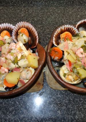 Una foto de Caldillo de frutos del mar