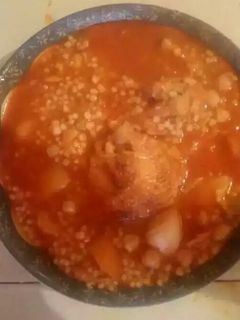 صورة لوصفة بركوكس حار و بنيييين