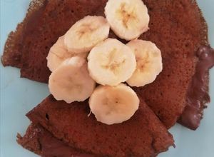Una foto de Crepas doble chocolate 🍫🍫