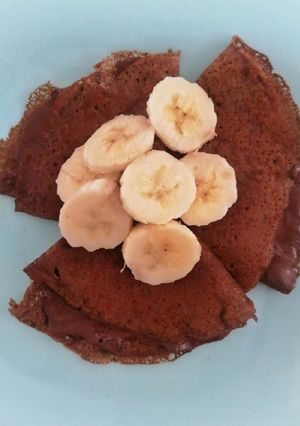 Una foto de Crepas doble chocolate 🍫🍫
