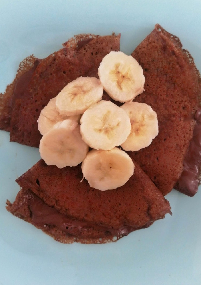 Una foto de Crepas doble chocolate 🍫🍫