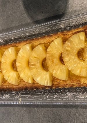 Une photo de Tarte ananas coco