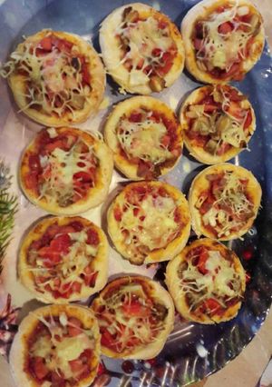Mini pizzácskák recept fotója